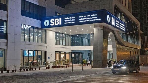 What led to the sharp 4% fell in sbi today?